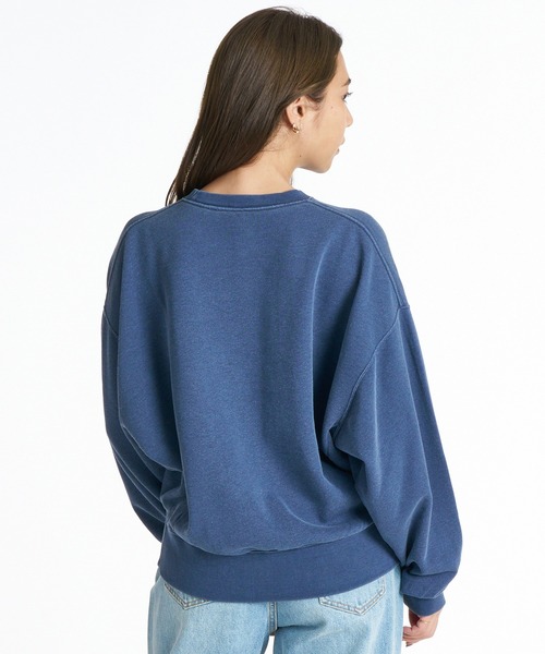 ROXY(ロキシー)の「ROXY/ロキシー クループルオーバースウェット RPO264022(スウェット・レディース・ライム/ネイビー/ヘザーグレー・L/M)」の9枚目の写真