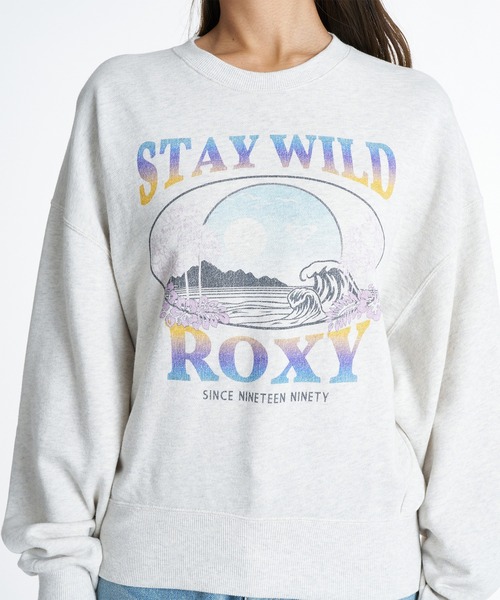 ROXY(ロキシー)の「ROXY/ロキシー クループルオーバースウェット RPO264022(スウェット・レディース・ライム/ネイビー/ヘザーグレー・L/M)」の11枚目の写真