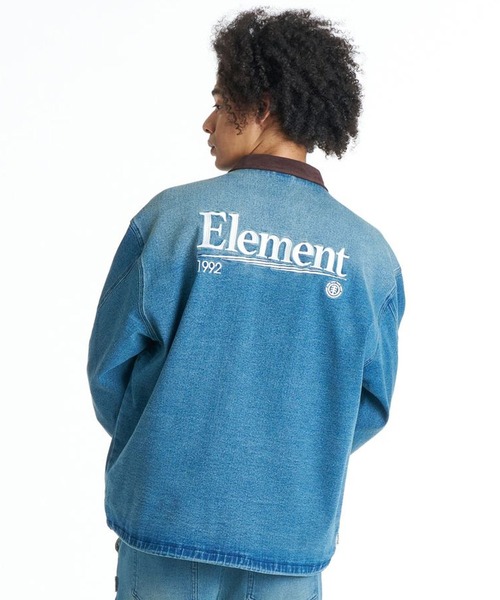 ELEMENT(エレメント)の「ELEMENT/エレメント デニム ジャケット BG022755(デニムジャケット・メンズ・ケミカルウォッシュ/ブラック・L/XL)」の2枚目の写真