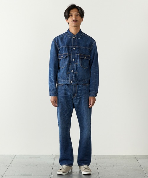REMI RELIEF（レミレリーフ）の「REMI RELIEF/レミレリーフ 13oz 1954XX DENIM 2nd JKT デニムジャケット ブルー アメカジ ヴィンテージ  メンズ 2026年秋冬 秋服（デニムジャケット・メンズ・ブルー・M/L/XL）」の2枚目の写真
