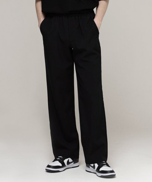 GRAVER（グレーバー）の「[UNISEX]セミワイドバンディングスラックス（スラックス・レディース・ブラック・LARGE/MEDIUM/SMALL）」の2枚目の写真