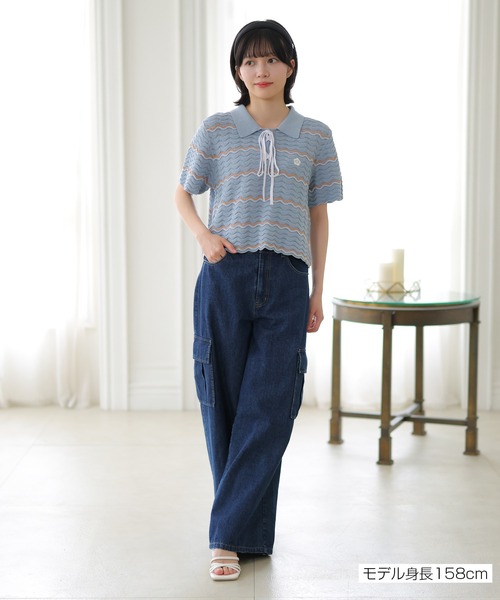 MARY QUANT(マリークワント)の「カーゴデニム パンツ(デニムパンツ・レディース・ブルー/ライトブルー・M)」の20枚目の写真