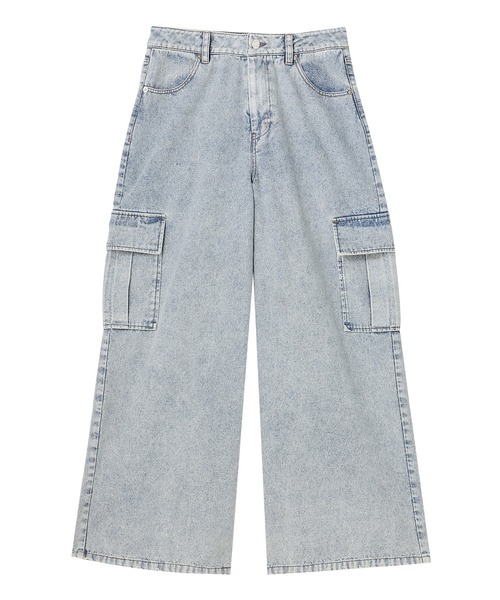 MARY QUANT(マリークワント)の「カーゴデニム パンツ(デニムパンツ・レディース・ブルー/ライトブルー・M)」の3枚目の写真