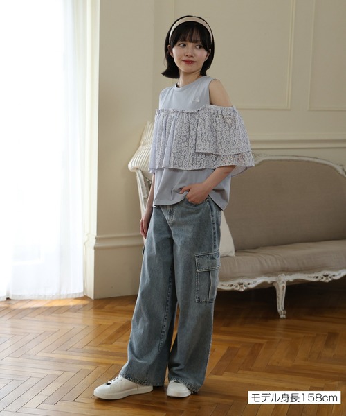 MARY QUANT(マリークワント)の「カーゴデニム パンツ(デニムパンツ・レディース・ブルー/ライトブルー・M)」の11枚目の写真