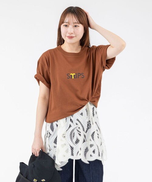 SHIPS（シップス）の「SHIPS: 阪神タイガース×SHIPS カラーロゴ Tシャツ（Tシャツ/カットソー・メンズ・ダークグレー/ライトブルー/ブラウン/ブラック・SMALL/LARGE/X-LARGE/MEDIUM）」の5枚目の写真