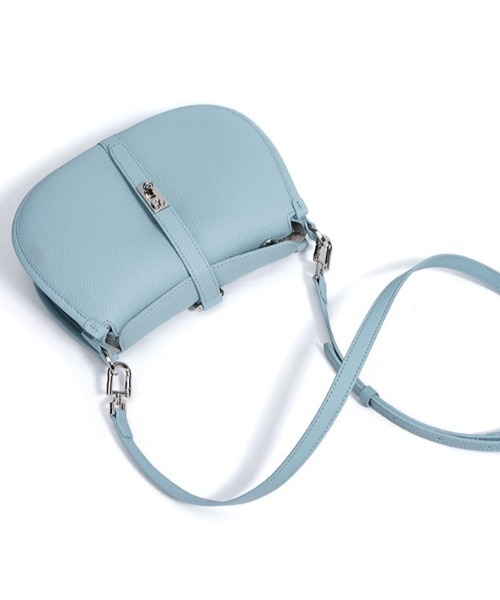 NiiNa(ニーナ)の「【 NiiNa / ニーナ 】高品質牛革2WAYハーフムーンショルダーバッグ(ショルダーバッグ・レディース・ピンク/ホワイト/ブラック/ブルー・FREE)」の7枚目の写真