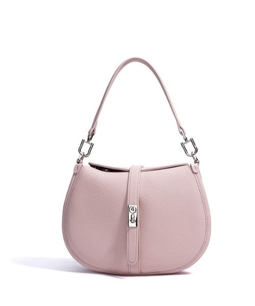 NiiNa(ニーナ)の「【 NiiNa / ニーナ 】高品質牛革2WAYハーフムーンショルダーバッグ(ショルダーバッグ・レディース・ピンク/ホワイト/ブラック/ブルー・FREE)」の14枚目の写真