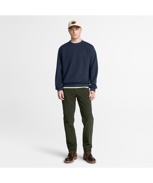 Timberland(ティンバーランド)の「ループバック チェスト ロゴ クルー スウェットシャツ メンズ(スウェット・メンズ・ダークネイビー・XX-LARGE/X-LARGE/SMALL/MEDIUM/LARGE)」の2枚目の写真