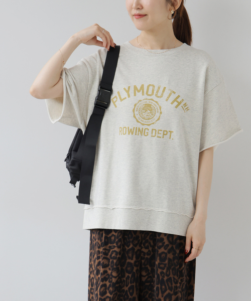 JOURNAL STANDARD relume(ジャーナルスタンダード レリューム)の「カレッジロゴ裏毛プルオーバー(スウェット・レディース・ネイビー/ボルドー/アイボリー/グレー・FREE)」の9枚目の写真