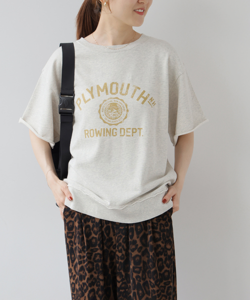 JOURNAL STANDARD relume(ジャーナルスタンダード レリューム)の「カレッジロゴ裏毛プルオーバー(スウェット・レディース・ネイビー/ボルドー/アイボリー/グレー・FREE)」の10枚目の写真