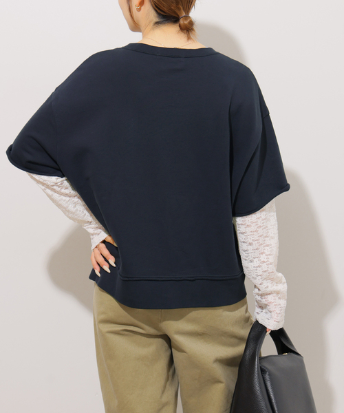 JOURNAL STANDARD relume(ジャーナルスタンダード レリューム)の「カレッジロゴ裏毛プルオーバー(スウェット・レディース・ネイビー/ボルドー/アイボリー/グレー・FREE)」の18枚目の写真