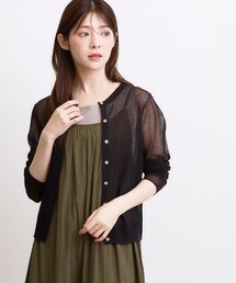 grove | 高評価！【洗える／名品】大人の透け感、シアーカーディガン(カーディガン/ボレロ)