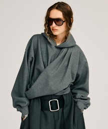 FACE PIGMENT DYED ZIP UP SWEAT HOODIE（パーカー）｜X-girl