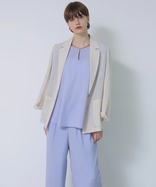CADUNE(カデュネ)の「クールスリムストレートパンツ(その他パンツ・レディース・ブルーパープル・40/38/36/34)」の7枚目の写真