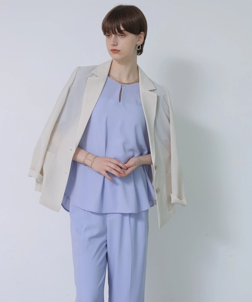 CADUNE(カデュネ)の「クールスリムストレートパンツ(その他パンツ・レディース・ブルーパープル・40/38/36/34)」の8枚目の写真