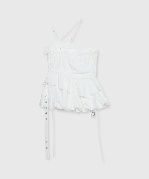 JOSE MOON(ジョゼムーン)の「ASSYMMETRY CAMI BUSTIER/アシンメトリーキャミビスチェ(その他トップス・レディース・ホワイト/ブラック・36/38)」の12枚目の写真