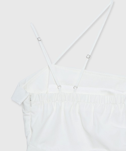 JOSE MOON(ジョゼムーン)の「ASSYMMETRY CAMI BUSTIER/アシンメトリーキャミビスチェ(その他トップス・レディース・ホワイト/ブラック・36/38)」の15枚目の写真