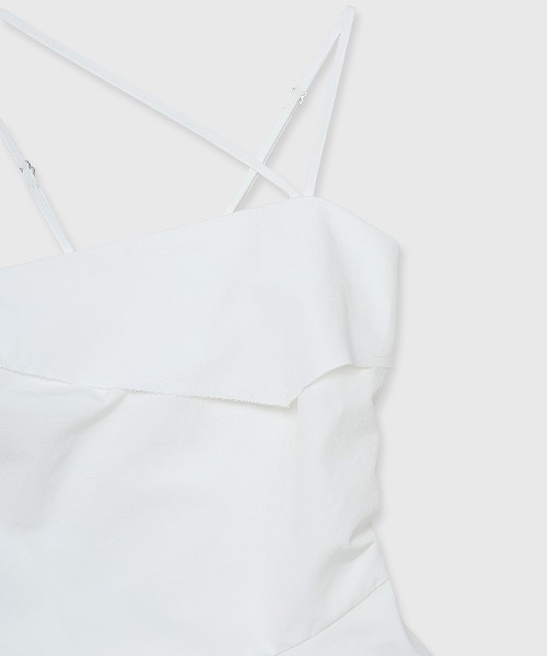 JOSE MOON(ジョゼムーン)の「ASSYMMETRY CAMI BUSTIER/アシンメトリーキャミビスチェ(その他トップス・レディース・ホワイト/ブラック・36/38)」の16枚目の写真
