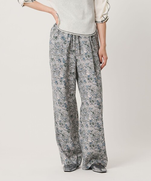 BEAUTY&YOUTH UNITED ARROWS(ビューティーアンドユースユナイテッドアローズ)の「【WEB限定】フラワープリント イージーパンツ ウォッシャブル(その他パンツ・レディース・ブラック/ダークブラウン/グレー・S/L/M)」の3枚目の写真