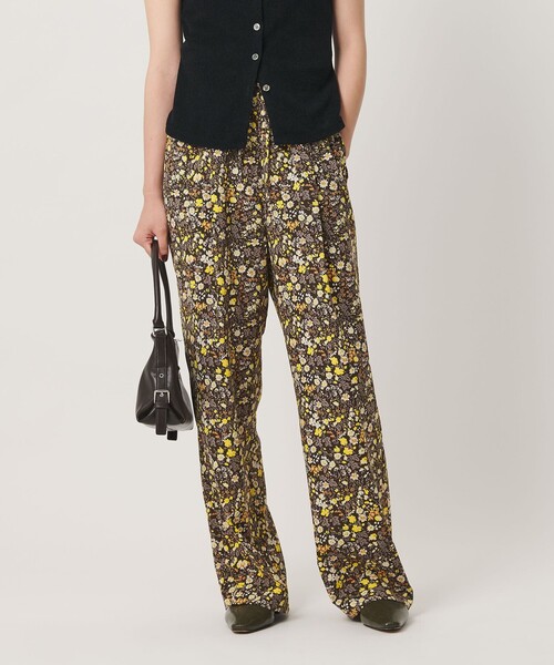BEAUTY&YOUTH UNITED ARROWS(ビューティーアンドユースユナイテッドアローズ)の「【WEB限定】フラワープリント イージーパンツ ウォッシャブル(その他パンツ・レディース・ブラック/ダークブラウン/グレー・S/L/M)」の5枚目の写真