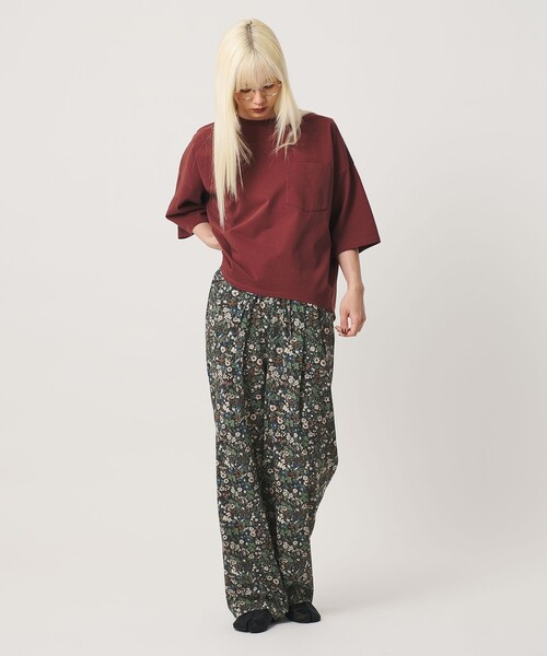 BEAUTY&YOUTH UNITED ARROWS(ビューティーアンドユースユナイテッドアローズ)の「【WEB限定】フラワープリント イージーパンツ ウォッシャブル(その他パンツ・レディース・ブラック/ダークブラウン/グレー・S/L/M)」の9枚目の写真
