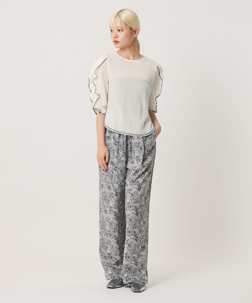 BEAUTY&YOUTH UNITED ARROWS(ビューティーアンドユースユナイテッドアローズ)の「【WEB限定】フラワープリント イージーパンツ ウォッシャブル(その他パンツ・レディース・ブラック/ダークブラウン/グレー・S/L/M)」の11枚目の写真
