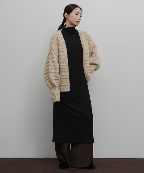 select MOCA Et(セレクトモカエト)の「【Et】Alpaca Touch Garter Bolero(カーディガン/ボレロ・レディース・ブラック/ブラウン/ベージュ・FREE)」の4枚目の写真