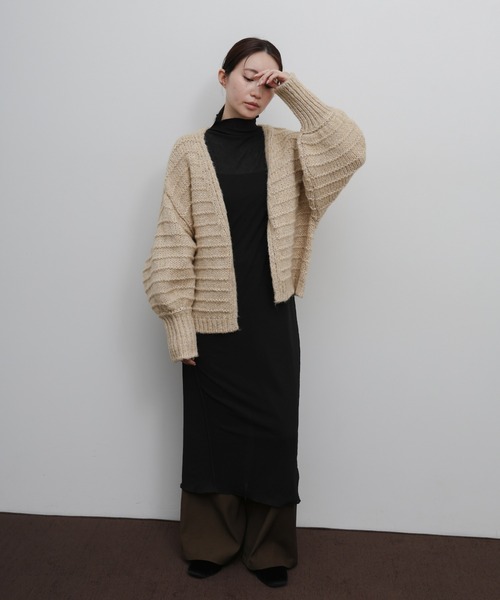 select MOCA Et(セレクトモカエト)の「【Et】Alpaca Touch Garter Bolero(カーディガン/ボレロ・レディース・ブラック/ブラウン/ベージュ・FREE)」の11枚目の写真