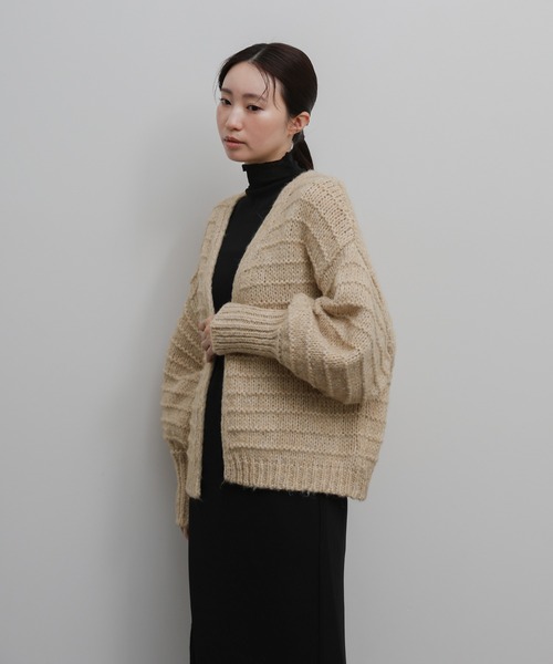 select MOCA Et(セレクトモカエト)の「【Et】Alpaca Touch Garter Bolero(カーディガン/ボレロ・レディース・ブラック/ブラウン/ベージュ・FREE)」の10枚目の写真