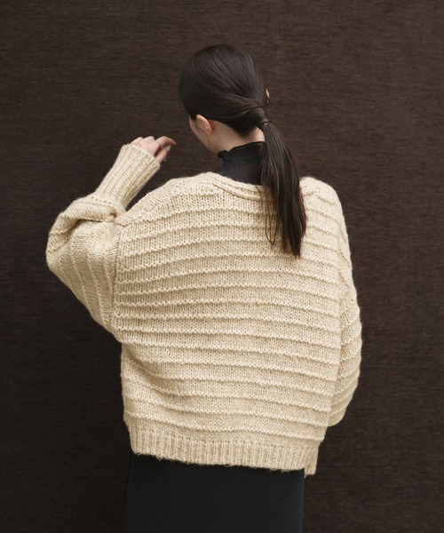 select MOCA Et(セレクトモカエト)の「【Et】Alpaca Touch Garter Bolero(カーディガン/ボレロ・レディース・ブラック/ブラウン/ベージュ・FREE)」の9枚目の写真