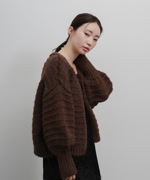 select MOCA Et(セレクトモカエト)の「【Et】Alpaca Touch Garter Bolero(カーディガン/ボレロ・レディース・ブラック/ブラウン/ベージュ・FREE)」の22枚目の写真