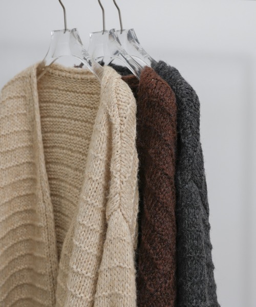 select MOCA Et(セレクトモカエト)の「【Et】Alpaca Touch Garter Bolero(カーディガン/ボレロ・レディース・ブラック/ブラウン/ベージュ・FREE)」の21枚目の写真
