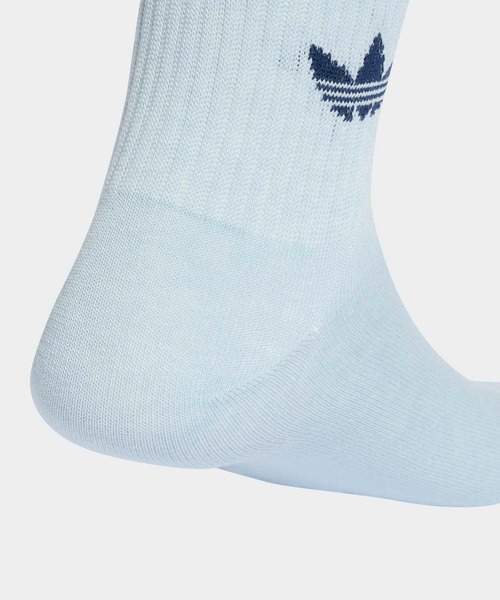 adidas（アディダス）の「スリーストライプス クルーソックス 3足組 靴下  / アディダスオリジナルス adidas Originals（ソックス/靴下・メンズ・ブルー・X-LARGE/MEDIUM/SMALL/kids-XXL/LARGE）」の4枚目の写真