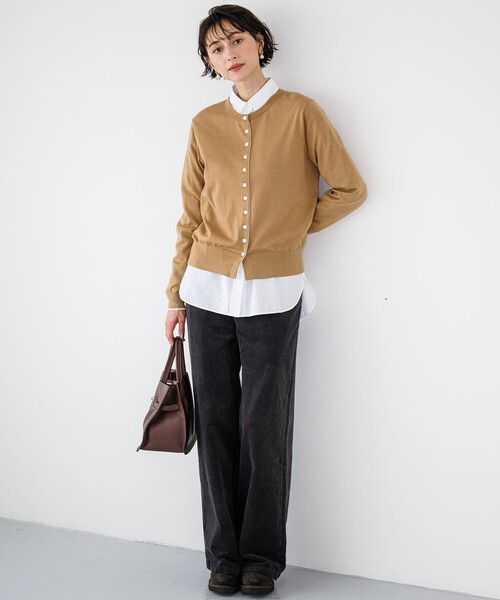 23区 L(ニジュウサンクオオキイサイズ)の「CANCLINI ベーシック シャツ(シャツ/ブラウス・レディース・ブルー系その他/ホワイト系/ブルー系/ブラウン系その他/オレンジ系その他・44/46/50)」の18枚目の写真