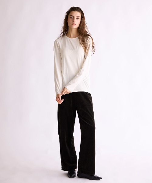 WALANCE（ワランス）の「COTTON CASHMERE CREW NECK T（Tシャツ/カットソー・レディース・オフホワイト・FREE）」の20枚目の写真