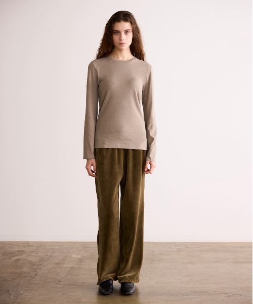 WALANCE（ワランス）の「COTTON CASHMERE CREW NECK T（Tシャツ/カットソー・レディース・オフホワイト・FREE）」の21枚目の写真