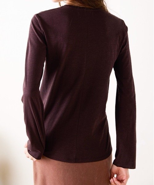 WALANCE（ワランス）の「COTTON CASHMERE CREW NECK T（Tシャツ/カットソー・レディース・オフホワイト・FREE）」の2枚目の写真