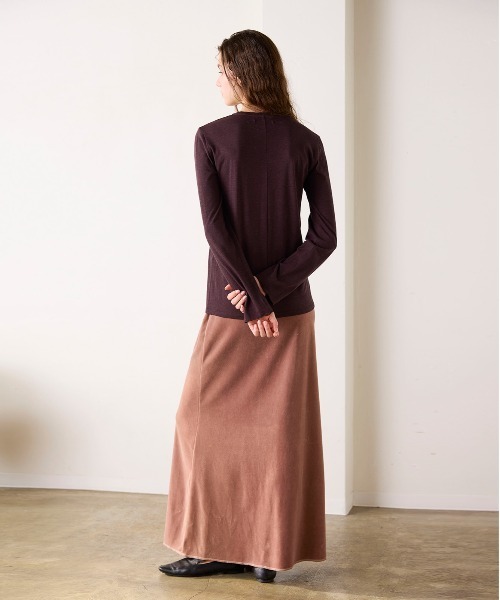 WALANCE（ワランス）の「COTTON CASHMERE CREW NECK T（Tシャツ/カットソー・レディース・オフホワイト・FREE）」の4枚目の写真