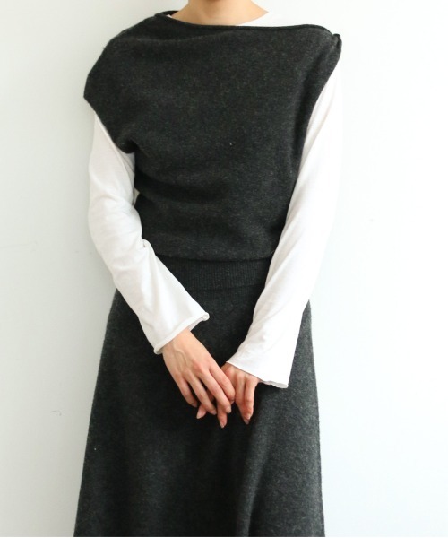 WALANCE（ワランス）の「COTTON CASHMERE CREW NECK T（Tシャツ/カットソー・レディース・オフホワイト・FREE）」の9枚目の写真