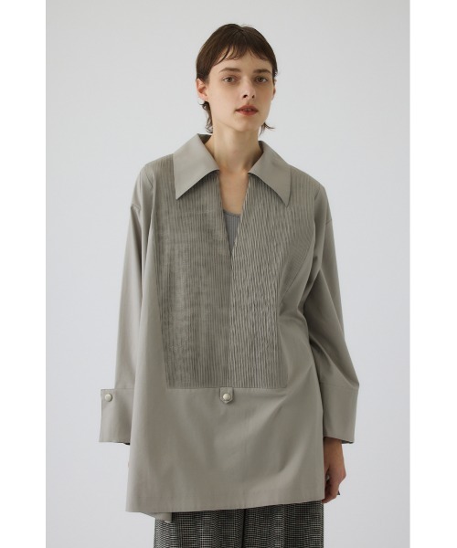 RIM.ARK(リムアーク)の「Pin-tuck kaftan(ピンタック カフタン)(その他トップス・レディース・グレー/ブラック/ホワイト・FREE)」の3枚目の写真