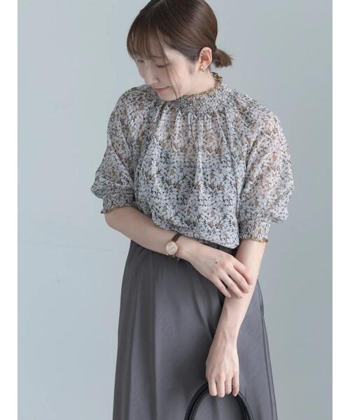 Te chichi(テチチ)の「パターンアソートシャーリングブラウス《追加生産》(シャツ/ブラウス・レディース・グリーン/ブルー/ブラウン/オフホワイト・F)」の11枚目の写真