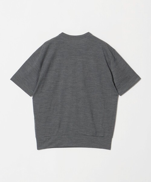 SLOANE(スローン)の「【一部別注】<SLOANE>クルーネック Tシャツ(ニット/セーター・レディース・グレー系/オフホワイト・1)」の3枚目の写真