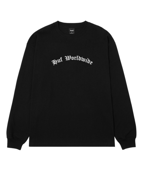 HUF(ハフ)の「OLYMPIA LS TEE(Tシャツ/カットソー・メンズ・ホワイト/ブラック・S/M/L/XL/XXL)」の4枚目の写真