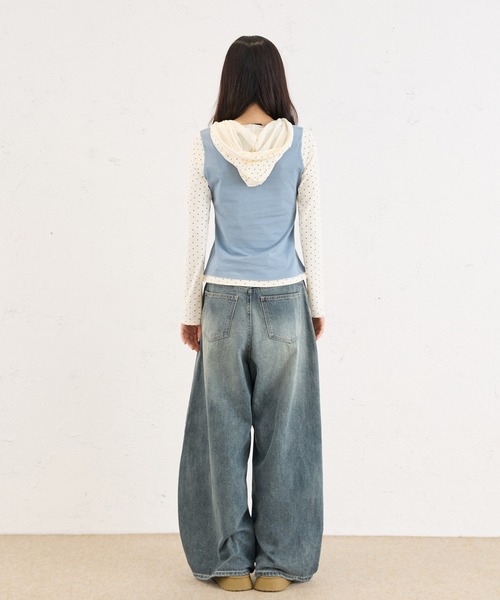 FCMM(エフシーエムエム)の「DOCKING HOODIE / ドッキングフーディ(その他トップス・レディース・ブラック/ブルー・SMALL/MEDIUM)」の19枚目の写真