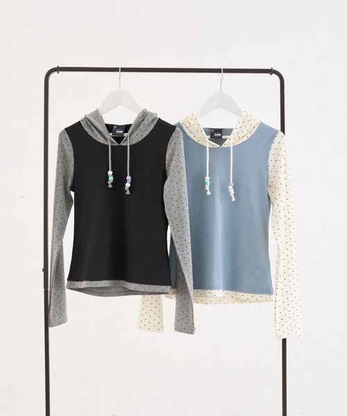 FCMM(エフシーエムエム)の「DOCKING HOODIE / ドッキングフーディ(その他トップス・レディース・ブラック/ブルー・SMALL/MEDIUM)」の12枚目の写真