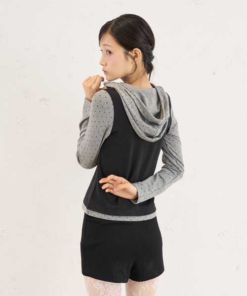 FCMM(エフシーエムエム)の「DOCKING HOODIE / ドッキングフーディ(その他トップス・レディース・ブラック/ブルー・SMALL/MEDIUM)」の5枚目の写真