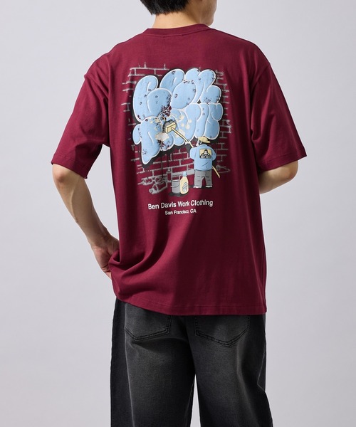 BEN DAVIS(ベンデイビス)の「【BENDAVIS別注】グラフィックTシャツ(Tシャツ/カットソー・メンズ・ネイビー/ホワイト/レッド・LL/L/M)」の19枚目の写真