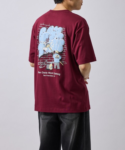 BEN DAVIS(ベンデイビス)の「【BENDAVIS別注】グラフィックTシャツ(Tシャツ/カットソー・メンズ・ネイビー/ホワイト/レッド・LL/L/M)」の20枚目の写真