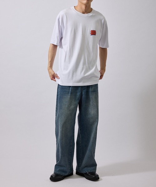BEN DAVIS(ベンデイビス)の「【BENDAVIS別注】グラフィックTシャツ(Tシャツ/カットソー・メンズ・ネイビー/ホワイト/レッド・LL/L/M)」の4枚目の写真