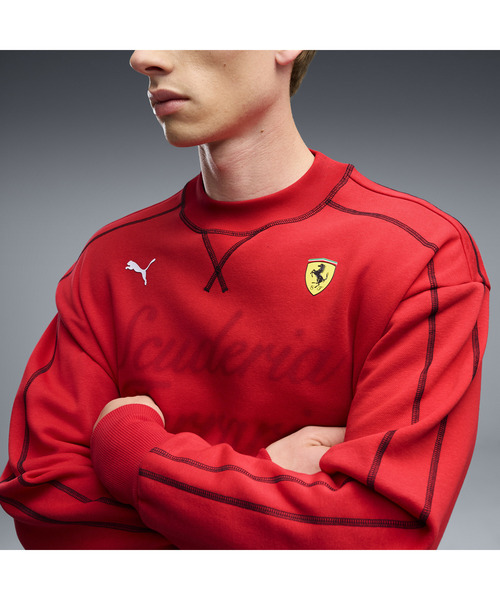PUMA（プーマ）の「PUMA プーマ メンズ フェラーリ プレミアム T7 スウェット FL（スウェット・メンズ・レッド/ブラック・LARGE/MEDIUM/SMALL/X-LARGE/X-SMALL）」の7枚目の写真